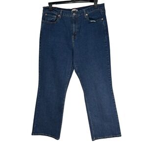 Levi Strauss & Co Womens 18M Relaxed Fit Mid‎ Rise Bootcut Jeans Blue Denim